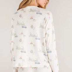 Z Lounge Camper Henley Long Sleeve Top ZLT223386 Z Supply Lounge