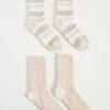Z Lounge 2-Pack Plush Stripe Socks ZLA214457